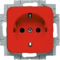 Busch-Jaeger wandcontactdoos randaarde kindveilig Standaard SI rood (20 EUCKS-217-101)