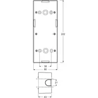 Busch-Jaeger opbouwbak 3-voudig Future Linear studiowit mat (1703-884)