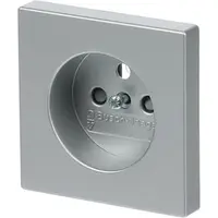 Busch-Jaeger centraalplaat voor wandcontactdoos met penaarde Future Linear aluzilver mat (2399 UCKS-83)