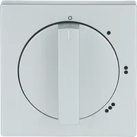 Busch-Jaeger draaiknop driestandenschakelaar met nulstand Future Linear aluzilver mat (2542 DR/01-83)