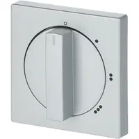 Busch-Jaeger draaiknop driestandenschakelaar met nulstand Future Linear aluzilver mat (2542 DR/01-83)