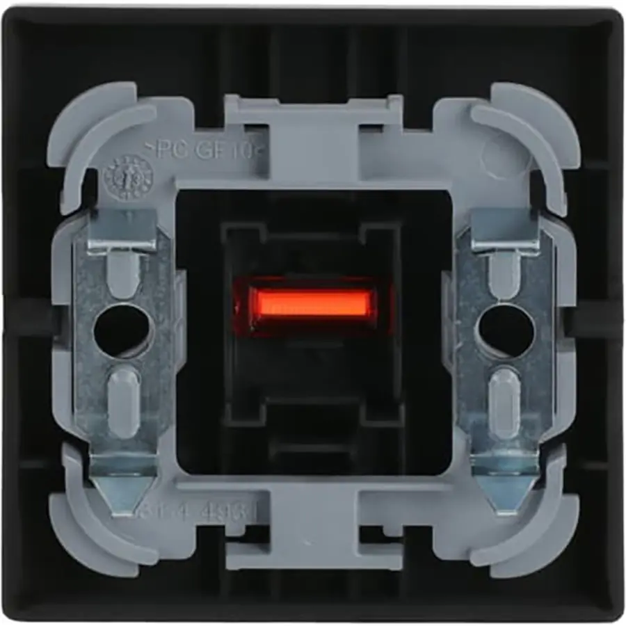 Busch-Jaeger schakelwip controlevenster rood Future Linear zwart mat (1789-885)