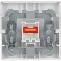 Busch-Jaeger schakelwip met rood controlevenster en opdruk 0–1 Future Linear studiowit mat (1788-884)