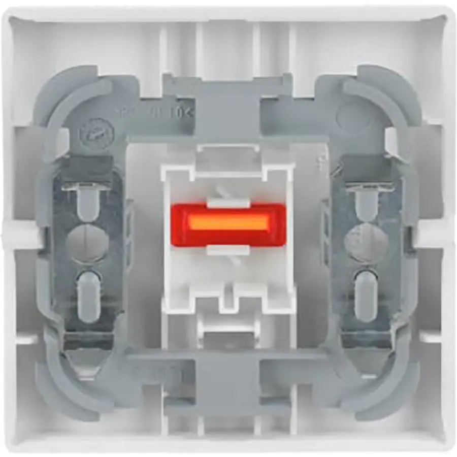 Busch-Jaeger schakelwip met rood controlevenster en opdruk 0–1 Future Linear studiowit mat (1788-884)