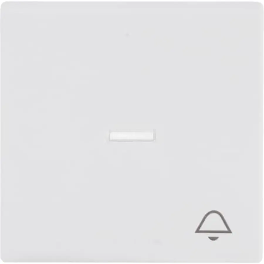 Busch-Jaeger schakelwip met controlevenster en symbool bel Future Linear studiowit mat (1789 KI-884)