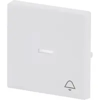 Busch-Jaeger schakelwip met controlevenster en symbool bel Future Linear studiowit mat (1789 KI-884)