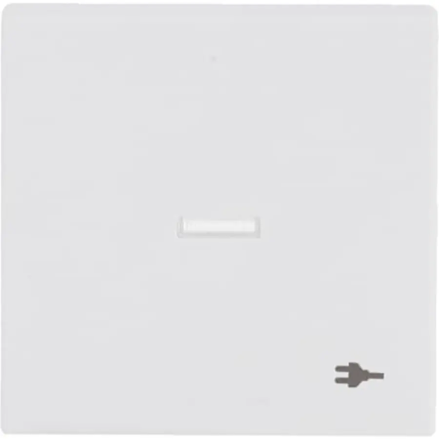 Busch-Jaeger schakelwip met controlevenster en symbool stekker Future Linear studiowit mat (1789 ST-884)