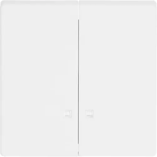 Busch-Jaeger schakelwip 2-voudig met controlevenster Future Linear studiowit mat (1785 K-884)