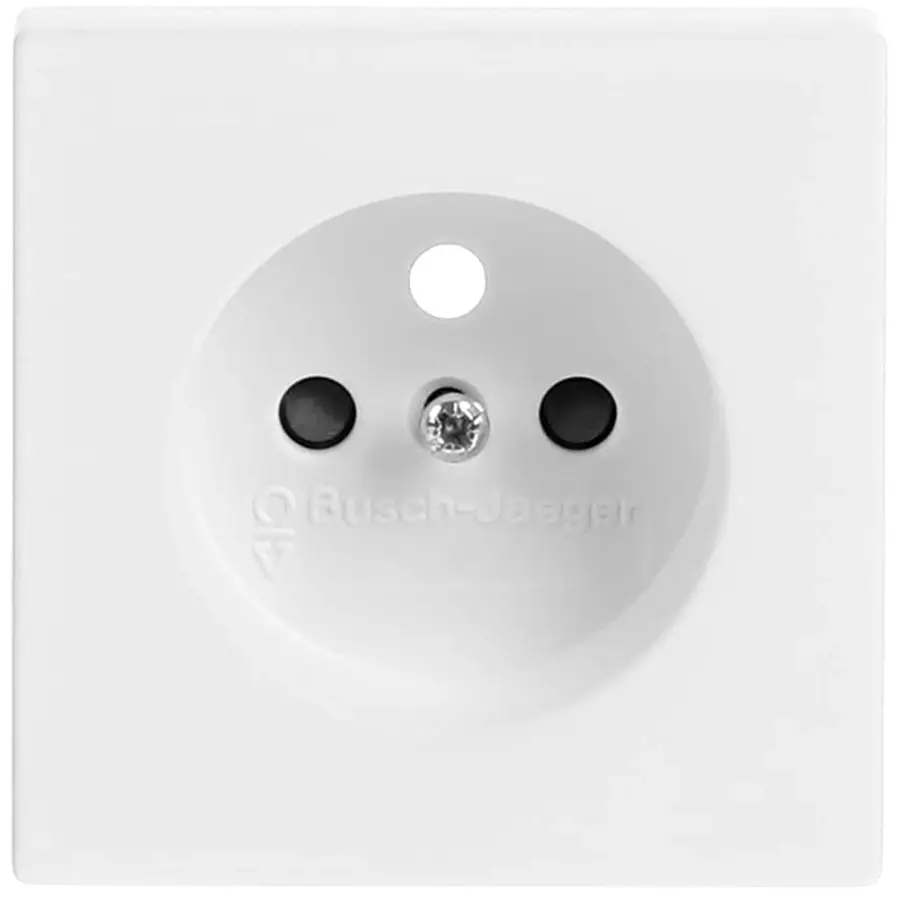 Busch-Jaeger centraalplaat voor wandcontactdoos met penaarde Future Linear studiowit mat (2399 UCKS-884)