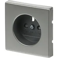 Busch-Jaeger centraalplaat voor wandcontactdoos met penaarde Pure Stainless Steel (2399 UCKS-866)