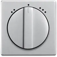 Busch-Jaeger draaiknop driestandenschakelaar Pure Stainless Steel (1740 DRL-866-503)