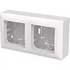 Busch-Jaeger vlakke opbouwbak 2-voudig inclusief afdekraam Balance SI wit glans (1712 F-914) Busch-Jaeger vlakke opbouwbak 2-voudig inclusief afdekraam Balance SI wit glans (1712 F-914)