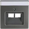 Busch-Jaeger centraalplaat RJ45 wandcontactdoos 2-voudig Pure Stainless Steel (1803-02-866) Busch-Jaeger centraalplaat RJ45 wandcontactdoos 2-voudig Pure Stainless Steel (1803-02-866)