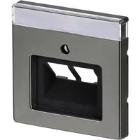 Busch-Jaeger centraalplaat RJ45 wandcontactdoos 2-voudig Pure Stainless Steel (1803-02-866)