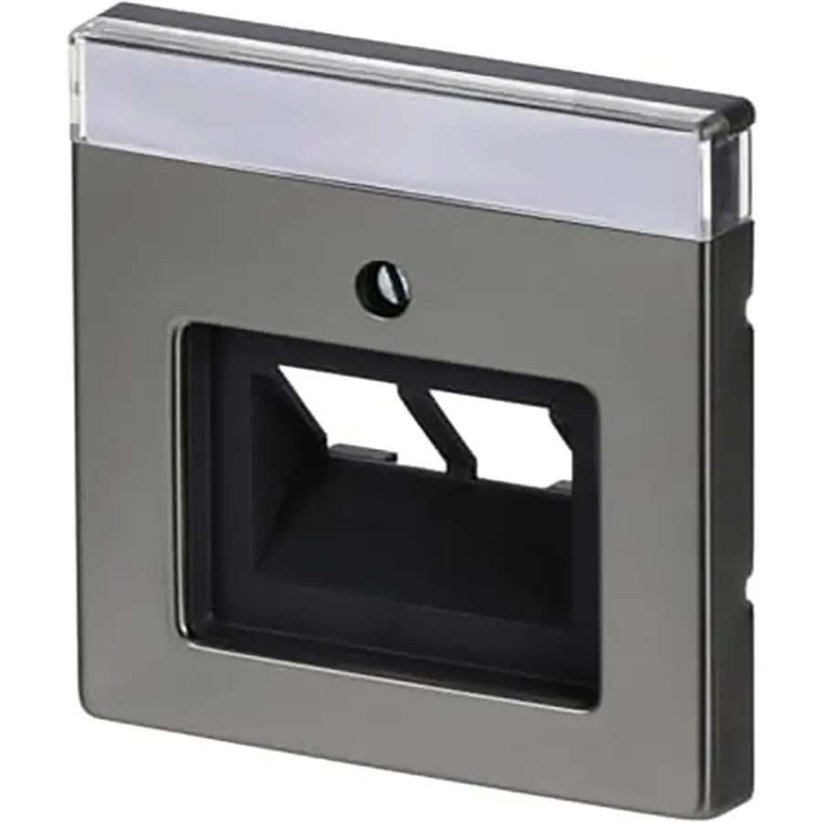 Busch-Jaeger centraalplaat RJ45 wandcontactdoos 2-voudig Pure Stainless Steel (1803-02-866)