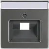 Busch-Jaeger centraalplaat RJ45 wandcontactdoos 1-voudig Pure Stainless Steel (1803-866) Busch-Jaeger centraalplaat RJ45 wandcontactdoos 1-voudig Pure Stainless Steel (1803-866)