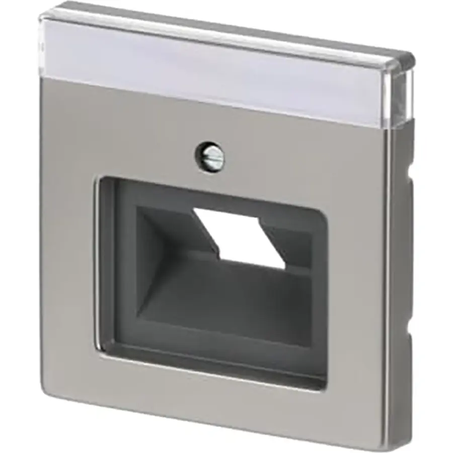 Busch-Jaeger centraalplaat RJ45 wandcontactdoos 1-voudig Pure Stainless Steel (1803-866)