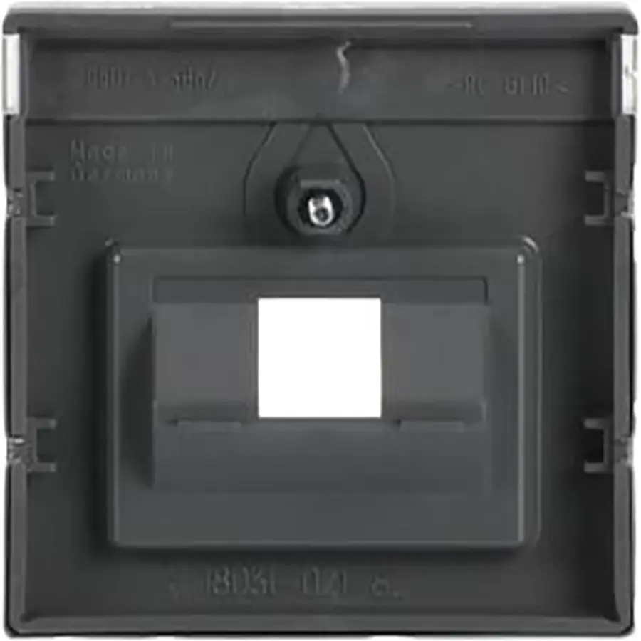 Busch-Jaeger centraalplaat RJ45 wandcontactdoos 1-voudig Pure Stainless Steel (1803-866)