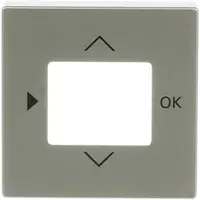 Busch-Jaeger centraalplaat timer/CO2/thermostaat Pure Stainless Steel (6435-866)