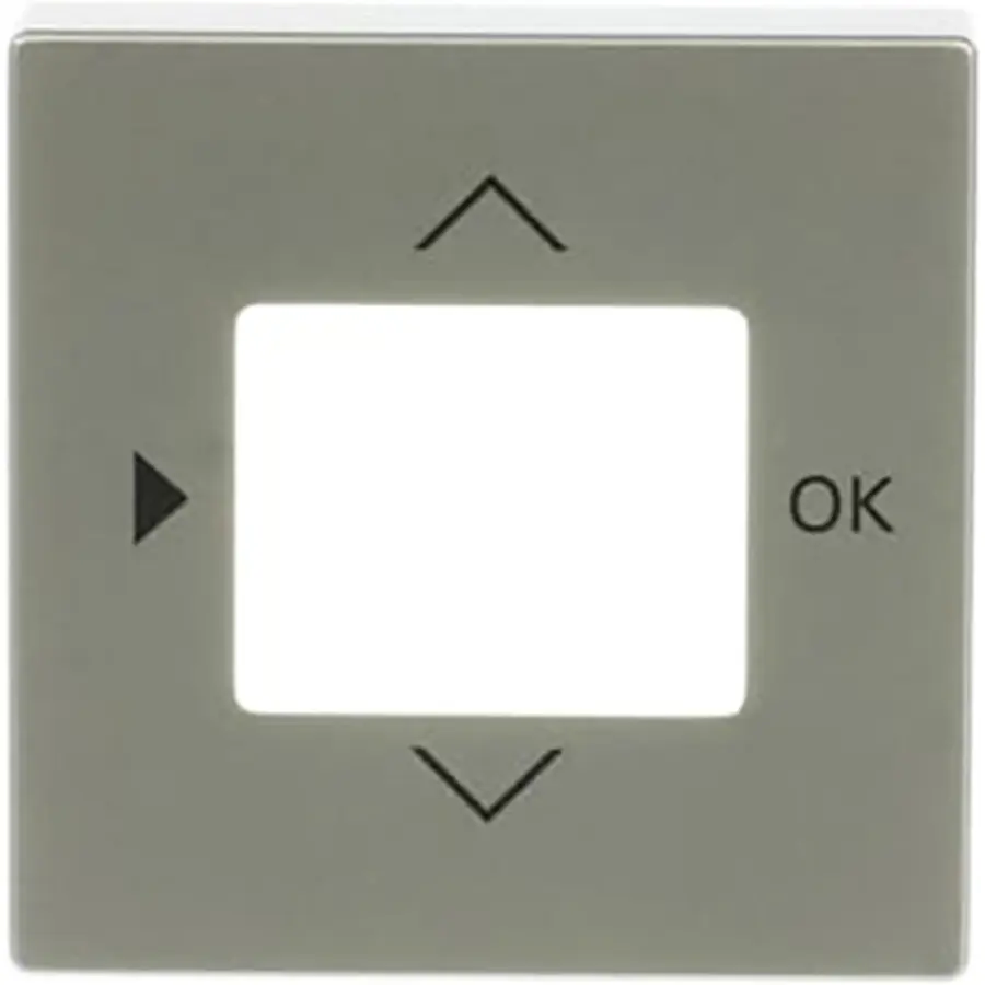 Busch-Jaeger centraalplaat timer/CO2/thermostaat Pure Stainless Steel (6435-866)