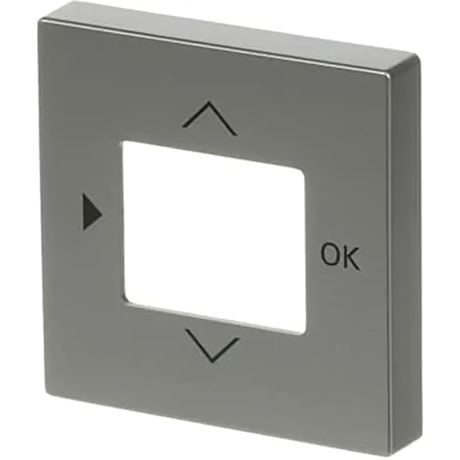 Busch-Jaeger centraalplaat timer/CO2/thermostaat Pure Stainless Steel (6435-866)