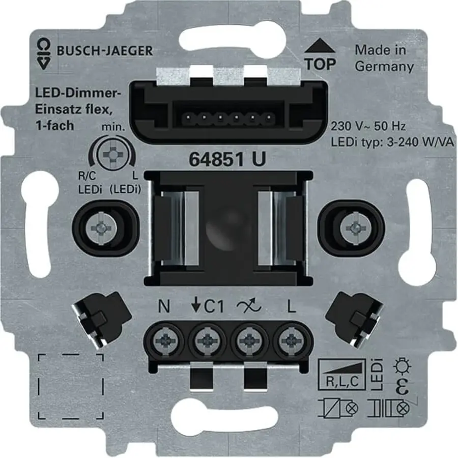 Busch-Jaeger LED-dimmersokkel flex 1-voudig (64851 U)