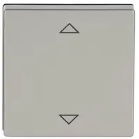 Busch-Jaeger knop met pijlsymbolen tbv elektronische jaloezieschakelaar Pure Stainless Steel (6430-866-102)
