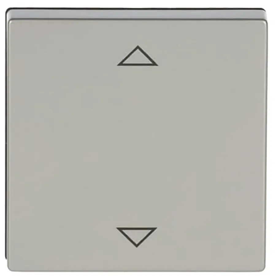 Busch-Jaeger knop met pijlsymbolen tbv elektronische jaloezieschakelaar Pure Stainless Steel (6430-866-102)