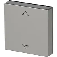 Busch-Jaeger knop met pijlsymbolen tbv elektronische jaloezieschakelaar Pure Stainless Steel (6430-866-102)