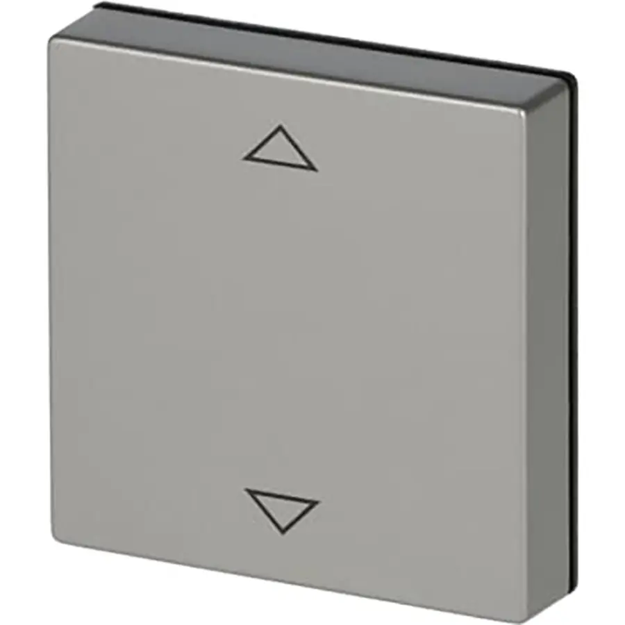 Busch-Jaeger knop met pijlsymbolen tbv elektronische jaloezieschakelaar Pure Stainless Steel (6430-866-102)