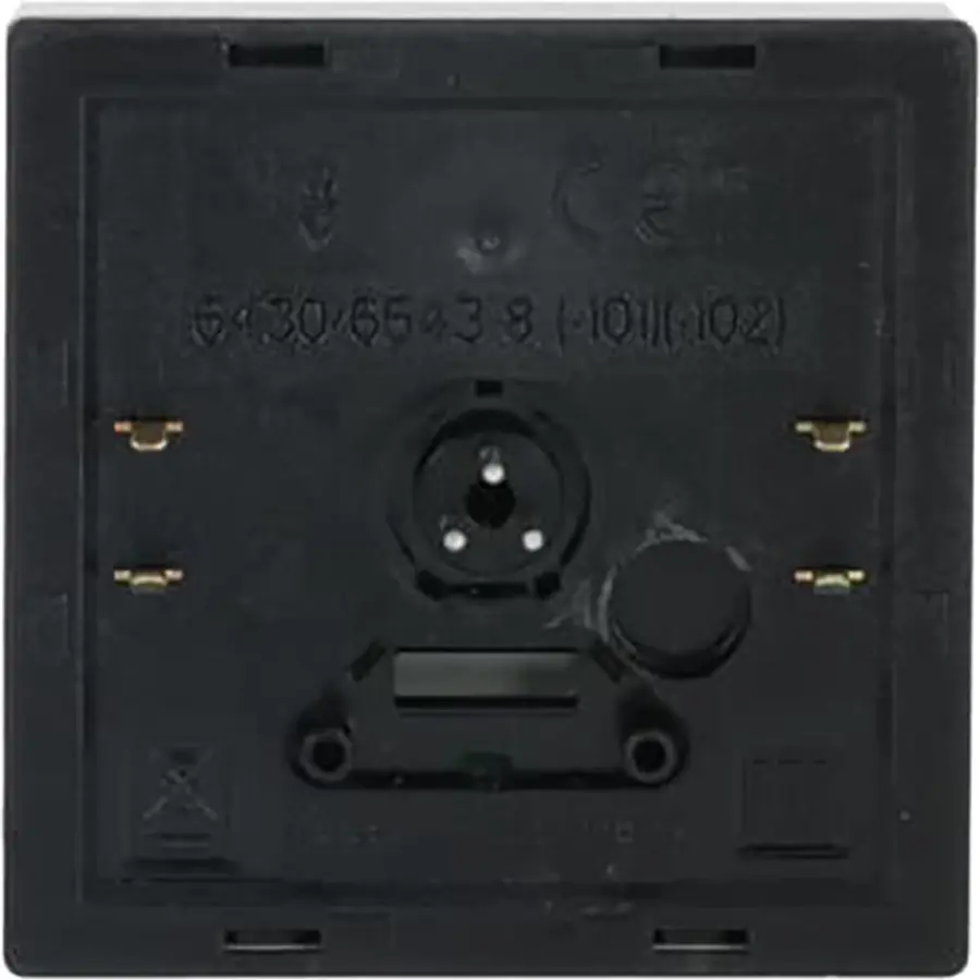 Busch-Jaeger knop met pijlsymbolen tbv elektronische jaloezieschakelaar Pure Stainless Steel (6430-866-102)
