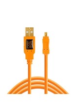 TetherTools TetherTools TetherPro USB2 A to Mini-B 8 pin 15' (4,6m) - orange