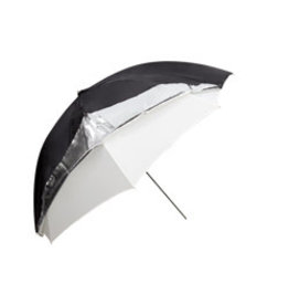 Godox Godox Dual Duty Paraplu Zwart/Zilver/Wit 101cm