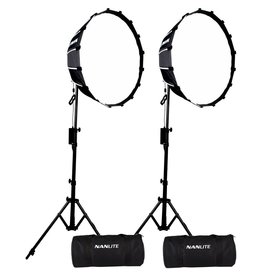 Nanlite EOL Nanlite Forza 60B bicolor LED dual kit w/ light stand+softbox