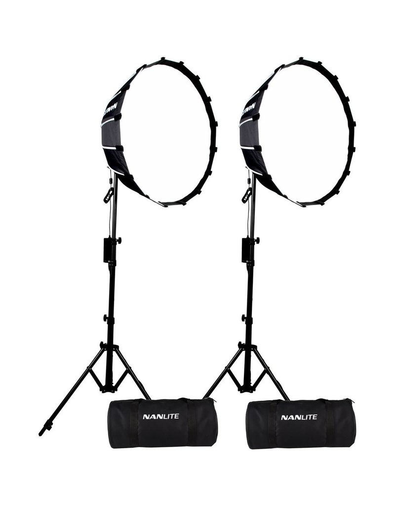 Nanlite EOL Nanlite Forza 60B bicolor LED dual kit w/ light stand+softbox