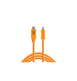 TetherTools TetherTools TetherPro USB-C to Mini-B 8 pin 15' (4,6m) - orange