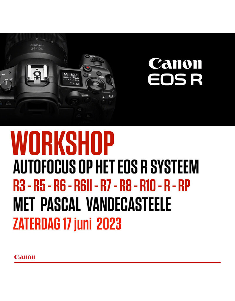 Canon Workshop AF op Canon EOS R - VM