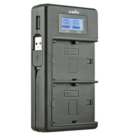 Jupio Jupio USB Dedicated Duo Charger LCD For Canon LP-E17