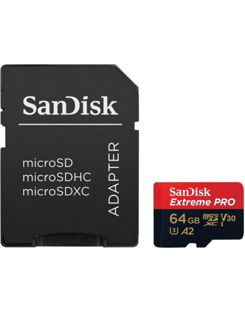 SanDisk SanDisk Extreme Pro MicroSDXC 64GB+SD Adapter A2