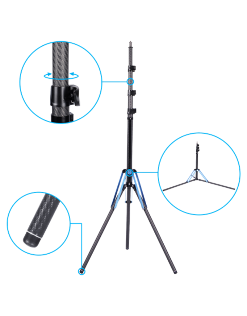 Sirui Sirui Carbon Statief DK18 Luchtgeveerd 1,8m