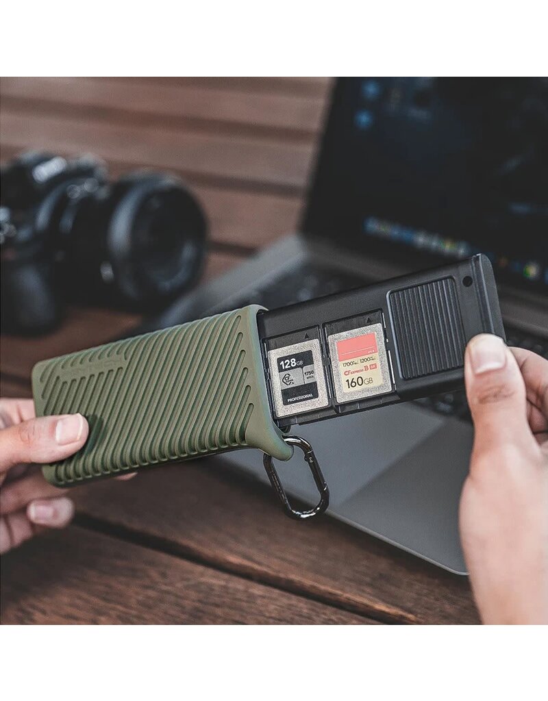 Pgytech PGYTECH CFexpress Createmate Card Reader Case Type B/SD (Moss Green)