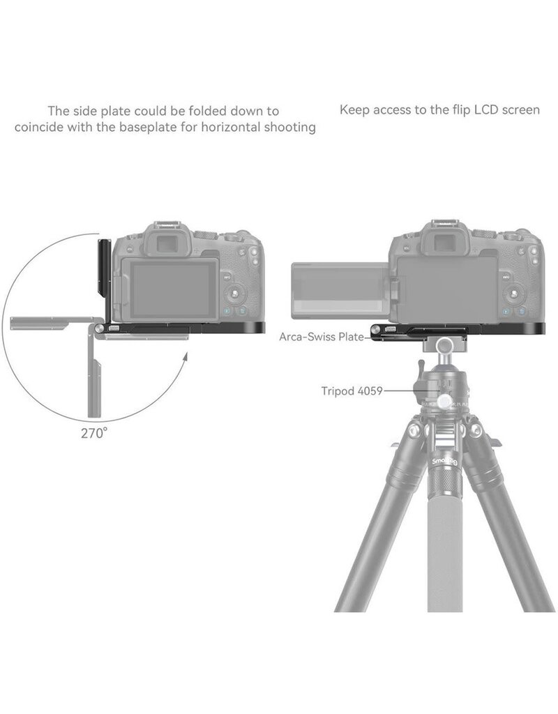 SmallRig SmallRig 4211 Foldable L-Bracket for Canon EOS R8