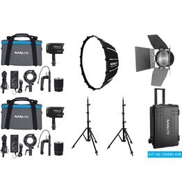 Nanlite Nanlite Forza 60B II LED Dual Kit (w/ Case Light Stand Fresnel And Softbox)
