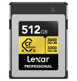 Lexar Lexar CFexpress Pro Type B Gold 4.0 Series 512GB - R3600/W3300MB/s