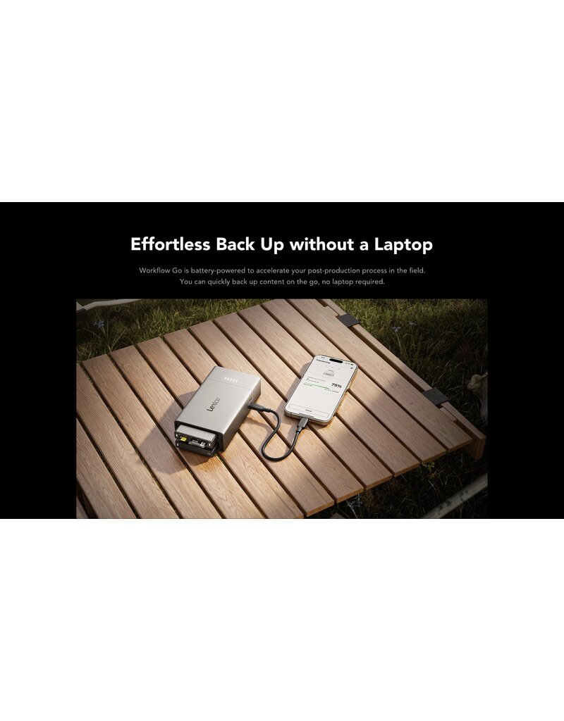 Lexar Lexar Workflow Go Portable Back-up housing with 2 Module bay
