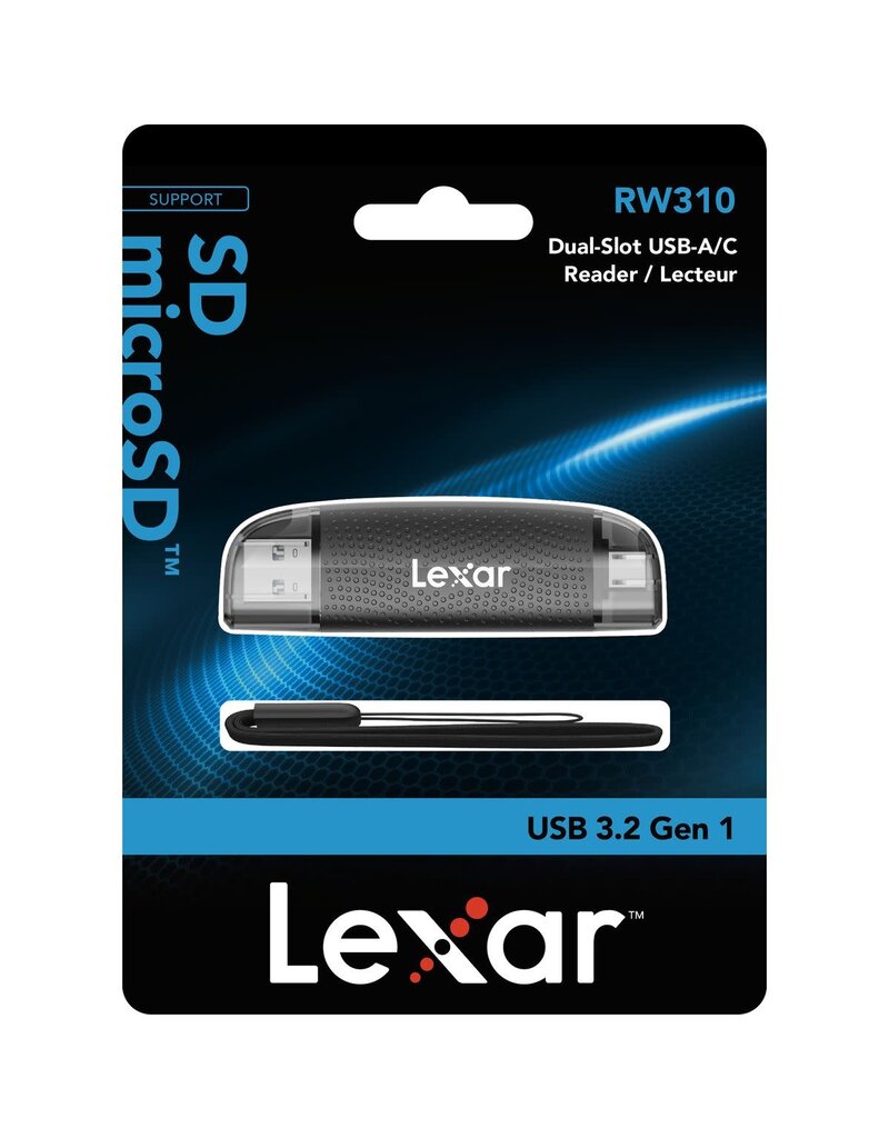 Lexar Lexar Reader LRW310 Dual Slot SD/MicroSD USB 3.1 A & C