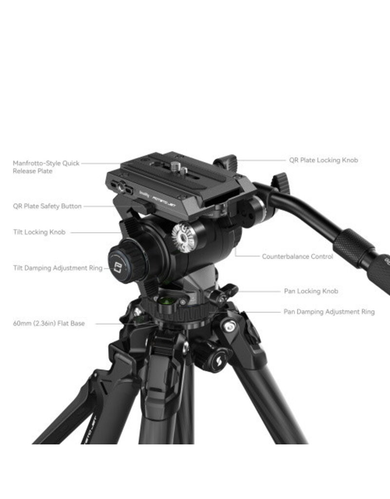 SmallRig SmallRig 4259 X Potato Jet Tribex Hydraulic Carbon Fiber Tripod Kit