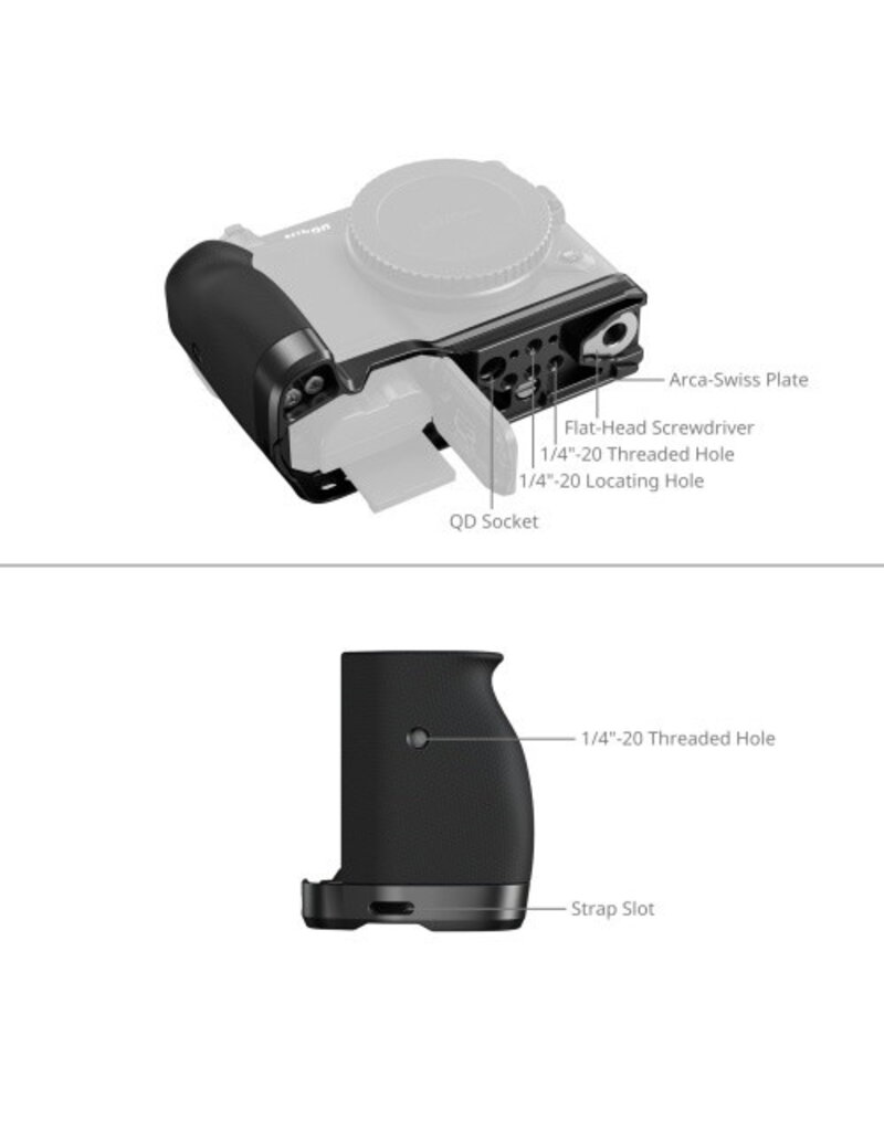 SmallRig Smallrig 5466 L-Shaped Mount Plate with Silicone Handle for Nikon ZR