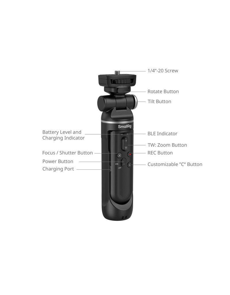 SmallRig SmallRig 4551 SR-RG2 Multifunctional Wireless Shooting Grip