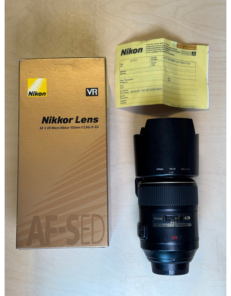 Nikon 2dehands Nikon AF-S 105mm f2.8 macro